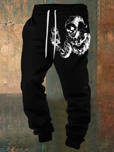 Men's Horror Clown Halloween Print Sweatpants